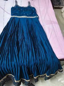 Elegant Blue Ethnic Gown