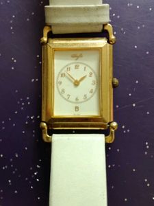 Rich White Square Wrist Watch