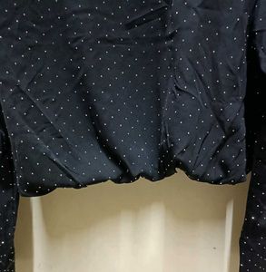 Stylish Black Embellished Jacket Unused