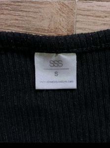 Combo Of Black Top And Jeans
