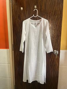34 Bust Chikankari Kurta For Women