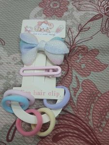 Cute Pastel Hair Accessories Set