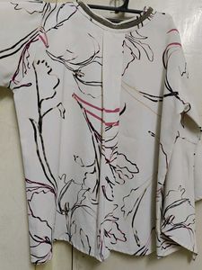 Floral Print Chiffon Top