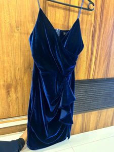 Blue Velvet Sexy Dress