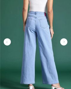 Wide Leg Denim Jeans
