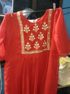 Red Kurti Umbrella   Type