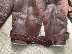 Faux Leather Fur Jacket