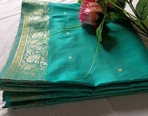Sea Green Silk Saree