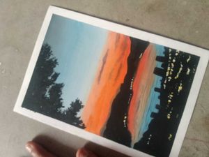 Sunset Scenary 🌇 Painting