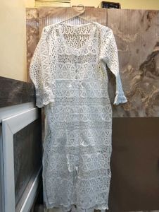 White Lace Kurta