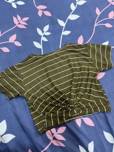 Striped Crop Top