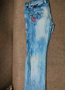 Embellished Denim Jeans
