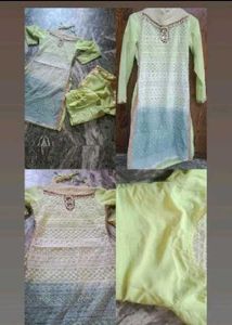 Kurta Set For Girls Dupatta Combo