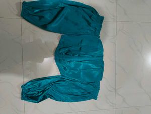 Teal Corset Style Top