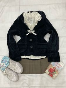 Navy Blue Fitted Blazer