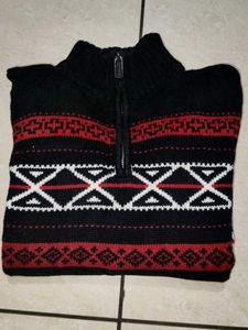 Patterned Knit Sweater
