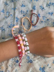 Cute Flower Handmade Bracelets