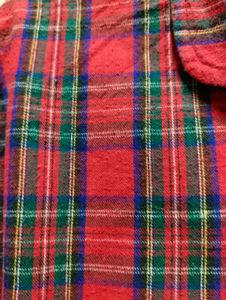 Red Plaid Shirt Dress condition good