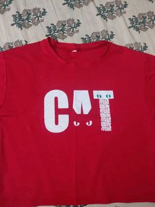 Red CAT Graphic Tee