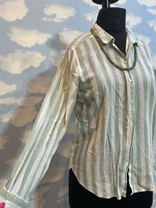 Striped Button-Down Shirt