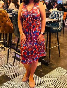 Multicoloured Print Dress