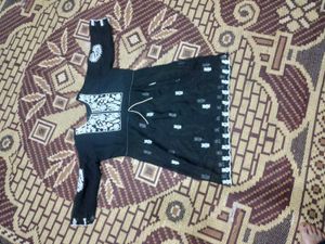Elegant Black Trendy Frock Top