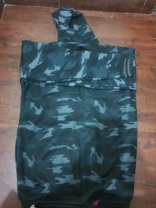 Camouflage Print Hoodie Jacket