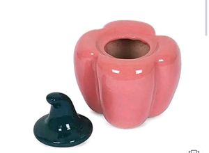 Ceramic Capsicum-Shaped Storage Jar