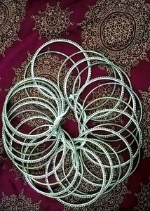 Ethnic Traditional Silver Plated Classic Bangles