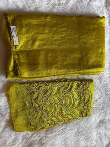 Embellished Bitz almond saree