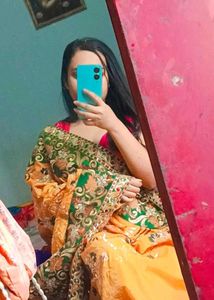 mustard yellow saree