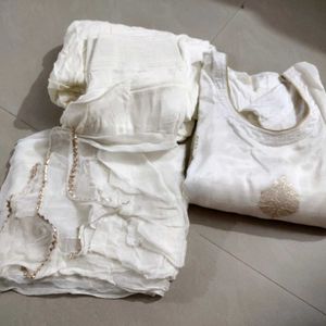 🥰White Silk Suit💥
