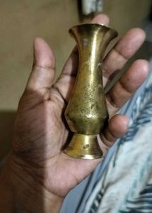 Antique Brass Small Vase