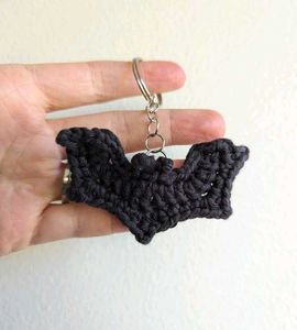 Crochet Bat Keychain