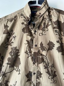 Floral Print Half Sleeve Shirt XL