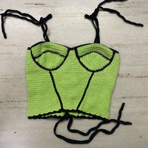 Crochet Bustier Corset Top
