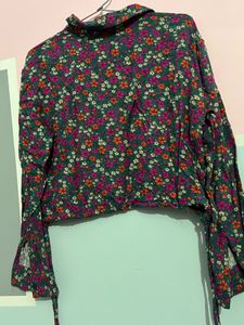 Zudio Crop Floral Multicoloured Shirt