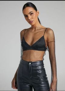 Mesh Long Sleeve Top