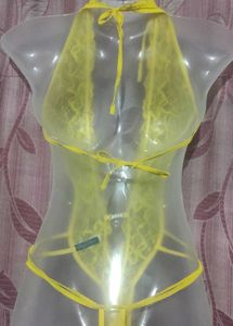 Yellow Lace Bodysuit
