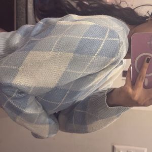 Argyle Pattern Sweater