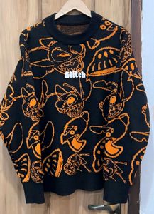 Stitch Graphic Print Sweater