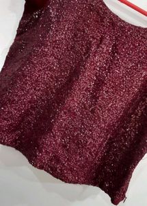 Maroon Lehanga Blouse♥️