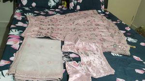 Elegant Pink Floral Lehenga Choli Set