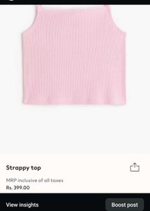 Pink Strappy Top
