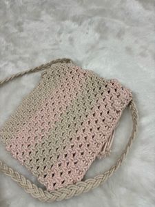 Macrame Crossbody Bag