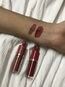 pack of 2 liquid lipsticks (mini) RED AND NUDE