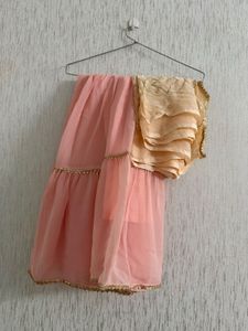 Elegant Peach sharara
