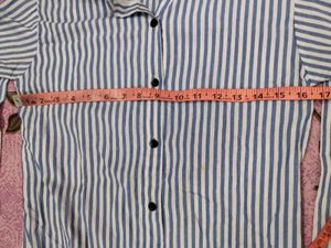 Striped Button-Up Shirt (W)