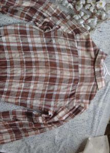 Check  Brown Shirt