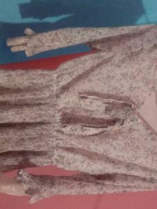 Floral Print Tie Neck Blouse